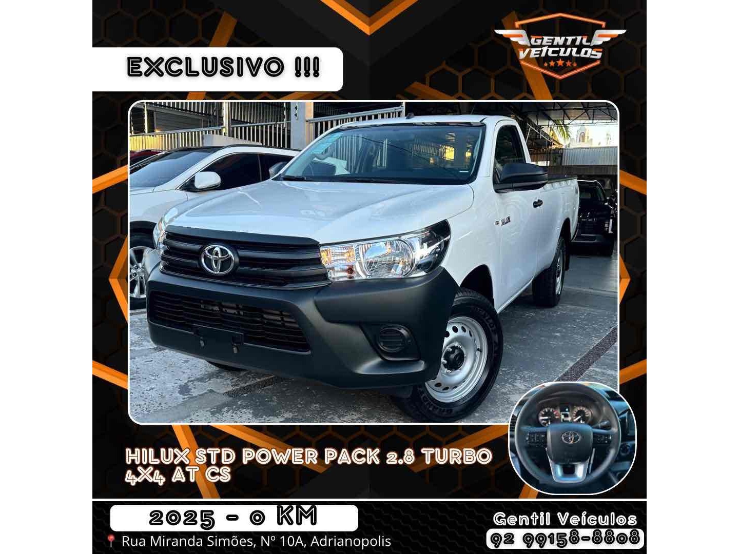 TOYOTA HILUX 2.8 D-4D TURBO DIESEL CS 4X4 AUTOMÁTICO
