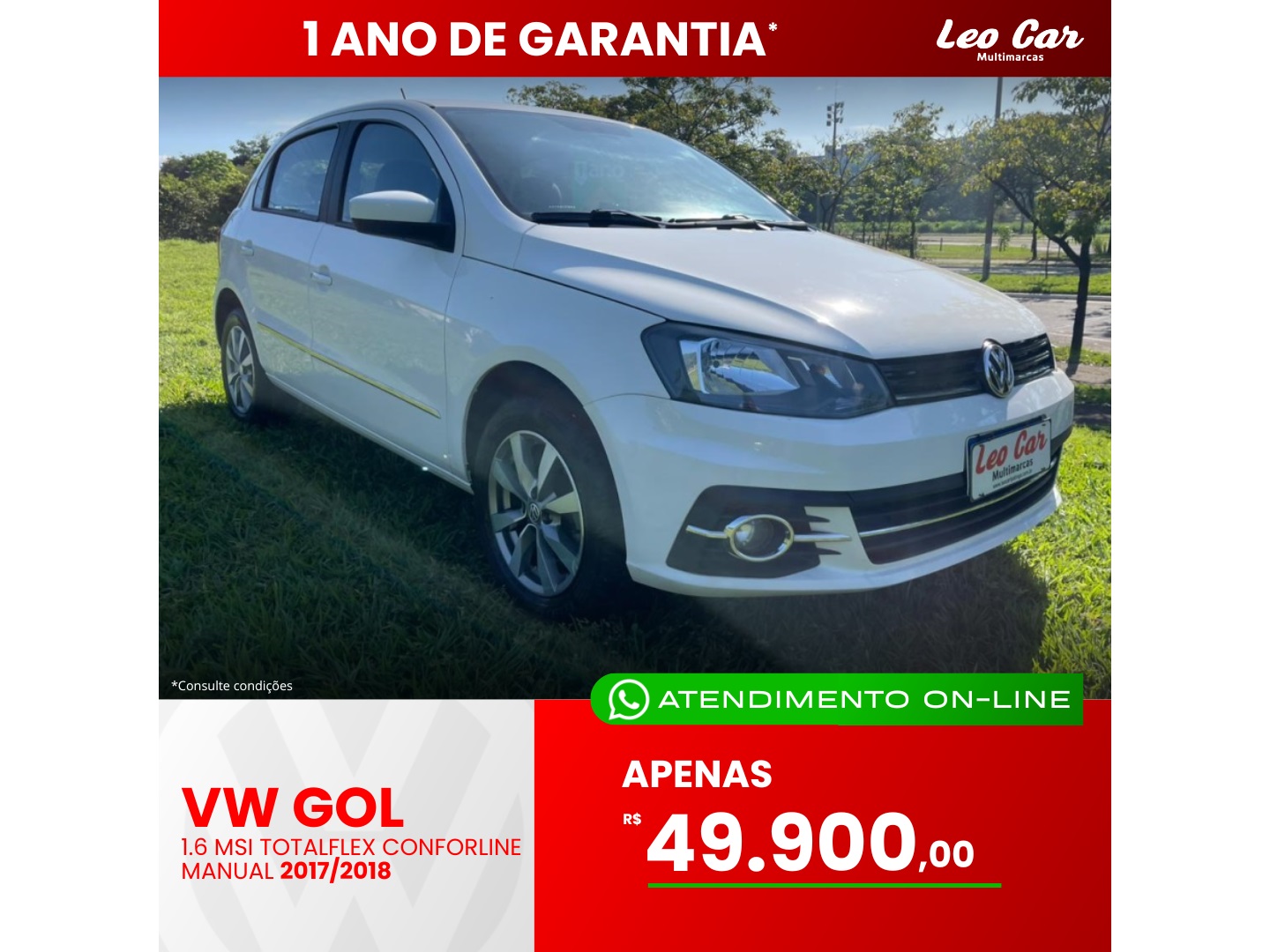 VOLKSWAGEN GOL 1.6 MSI TOTALFLEX COMFORTLINE 4P MANUAL