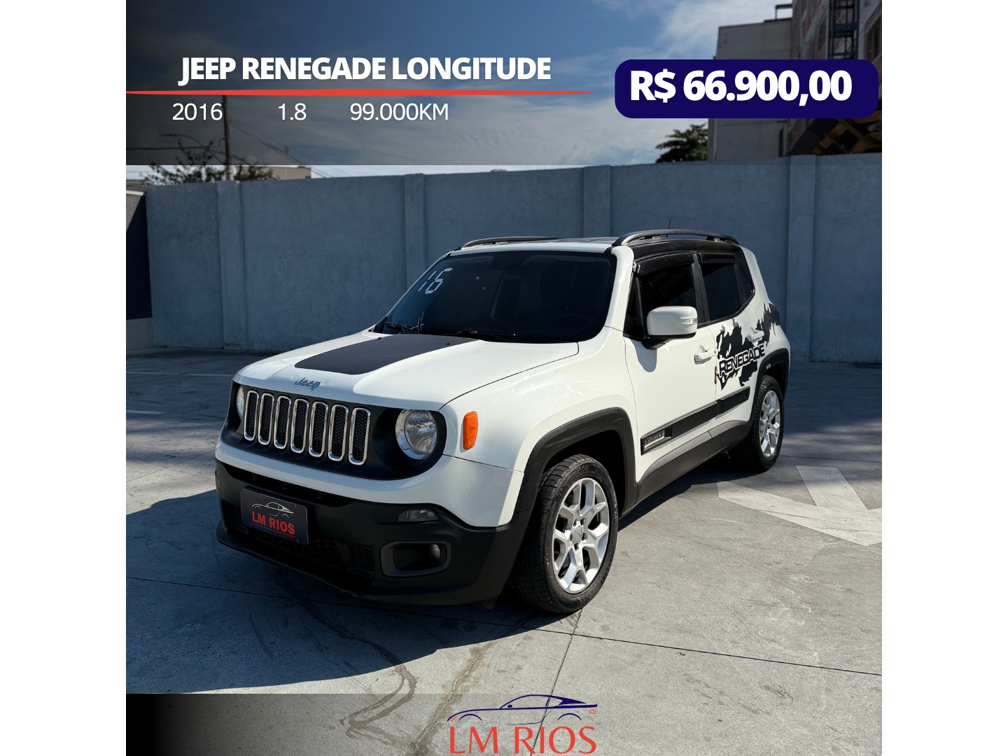 JEEP RENEGADE 1.8 16V FLEX LONGITUDE 4P AUTOMÁTICO