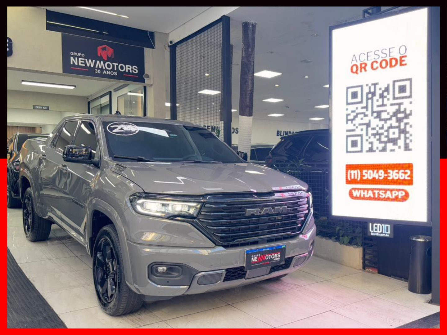 RAM RAMPAGE 2.0 HURRICANE 4 TURBO GASOLINA LARAMIE 4X4 AUTOMÁTICO
