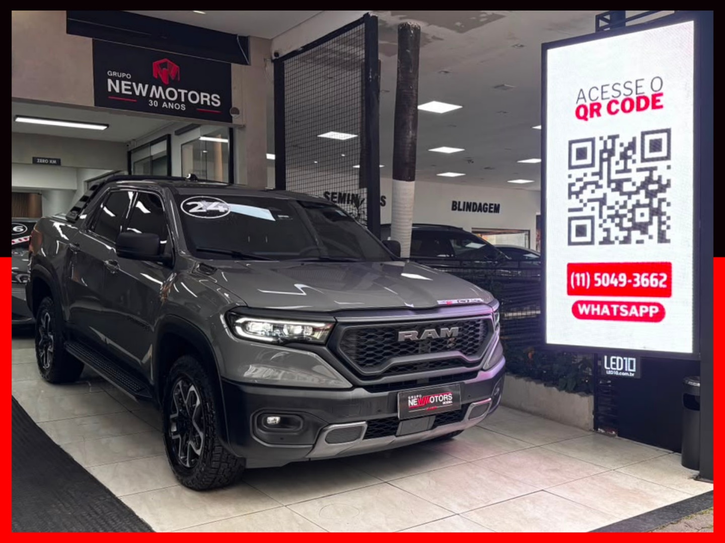 RAM RAMPAGE 2.0 HURRICANE 4 TURBO GASOLINA REBEL 4X4 AUTOMÁTICO