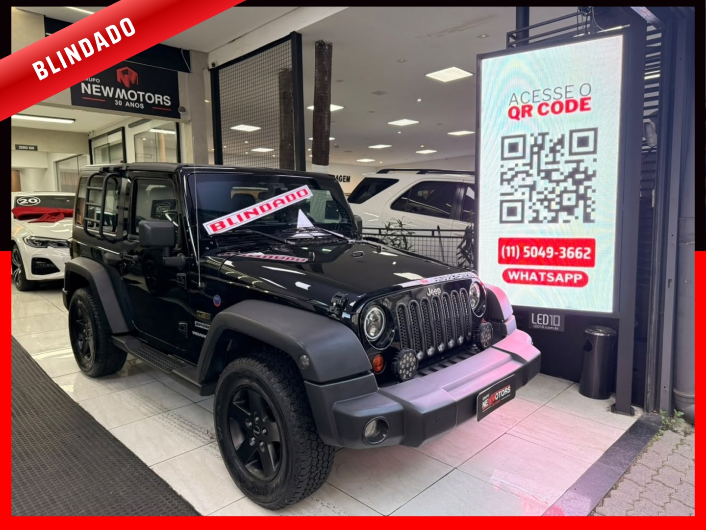JEEP WRANGLER 3.6 SPORT 4X4 V6 24V GASOLINA 2P AUTOMÁTICO
