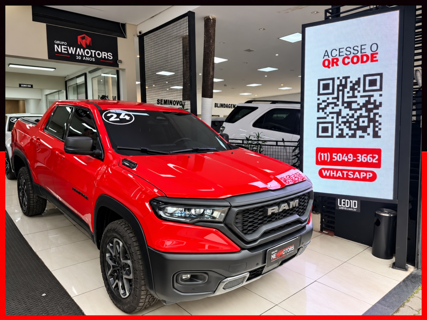 RAM RAMPAGE 2.0 HURRICANE 4 TURBO GASOLINA REBEL 4X4 AUTOMÁTICO
